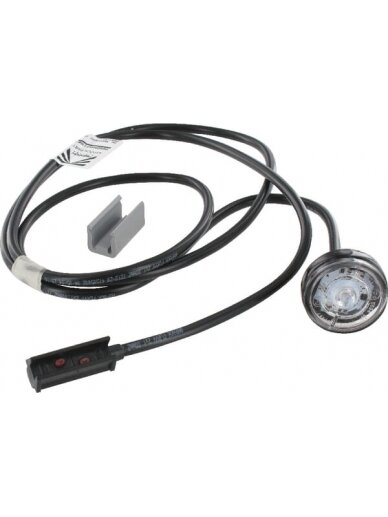 Žymeklio lemputė LED, apvali, 12/24 V, balta, tvirtinama varžtais, "Monopoint II", "Aspöck Žymeklio lemputė LED, apvali, 12/24 V, balta, tvirtinama varžtais, "Monopoint II", "Aspöck
