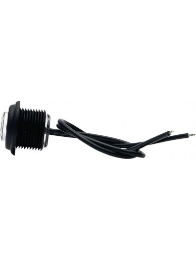 Žymeklio lemputė LED, apvali, 12/24 V, skaidri, tvirtinama varžtais, Ø 29 mm, Waś 1
