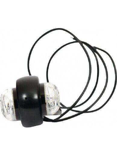 Žymeklio lemputė LED, apvali, 12/24V, skaidri, tvirtinama varžtais, 100x52mm, Waś 1 Žymeklio lemputė LED, apvali, 12/24V, skaidri, tvirtinama varžtais, 100x52mm, Waś 1