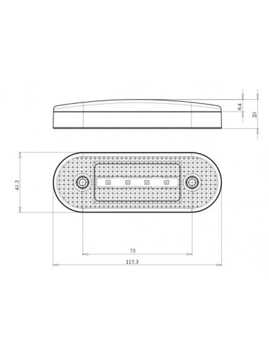 Žymeklis LED, su krypties indikatoriumi, stačiakampis, 12-24 V, 115,3x41,3x20 mm, Kramp 5 Žymeklis LED, su krypties indikatoriumi, stačiakampis, 12-24 V, 115,3x41,3x20 mm, Kramp 5