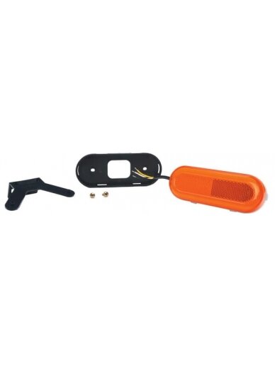 Žymeklis LED, su krypties indikatoriumi, stačiakampis, 12-24 V, 124x49x20 mm, Kramp 10 Žymeklis LED, su krypties indikatoriumi, stačiakampis, 12-24 V, 124x49x20 mm, Kramp 10