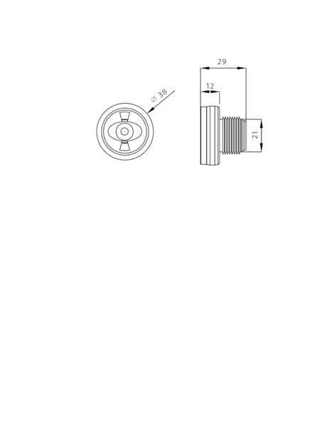 Žymeklio lemputė LED, apvali, 12/24 V, balta, tvirtinama varžtais, "Monopoint II", "Aspöck 1 Žymeklio lemputė LED, apvali, 12/24 V, balta, tvirtinama varžtais, "Monopoint II", "Aspöck 1