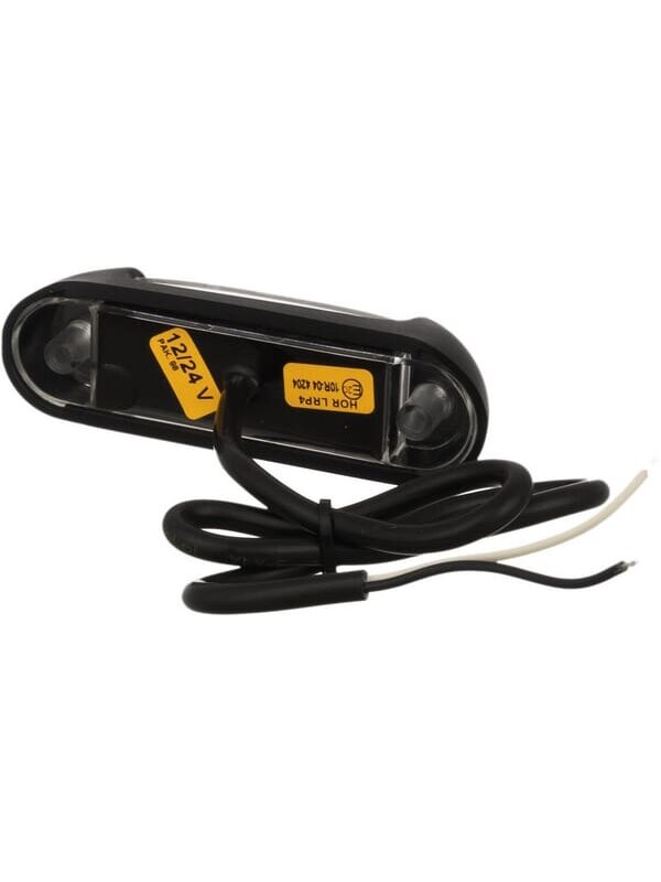 Žymėjimo lemputė LED, 0,8/1,7 W, stačiakampė, 12-24 V, raudona/balta, 110x30x28 mm, 4 LED, Kramp 2 Žymėjimo lemputė LED, 0,8/1,7 W, stačiakampė, 12-24 V, raudona/balta, 110x30x28 mm, 4 LED, Kramp 2