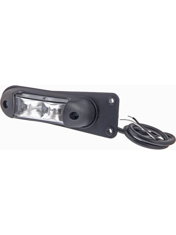 Žymėjimo lemputė LED, 0,8/1,7 W, stačiakampė, 12-24 V, raudona/balta, 139x35x35 mm, 4 LED, Kramp 2 Žymėjimo lemputė LED, 0,8/1,7 W, stačiakampė, 12-24 V, raudona/balta, 139x35x35 mm, 4 LED, Kramp 2