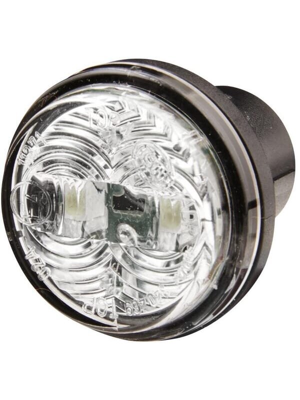 Žymeklio lemputė LED, apvali, 12 V, skaidri, tvirtinama varžtais, Ø 30 mm, "Hella Žymeklio lemputė LED, apvali, 12 V, skaidri, tvirtinama varžtais, Ø 30 mm, "Hella