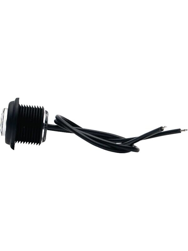 Žymeklio lemputė LED, apvali, 12/24 V, skaidri, tvirtinama varžtais, Ø 29 mm, Waś 1 Žymeklio lemputė LED, apvali, 12/24 V, skaidri, tvirtinama varžtais, Ø 29 mm, Waś 1