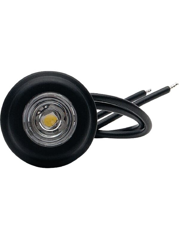 Žymeklio lemputė LED, apvali, 12/24 V, skaidri, tvirtinama varžtais, Ø 29 mm, Waś Žymeklio lemputė LED, apvali, 12/24 V, skaidri, tvirtinama varžtais, Ø 29 mm, Waś