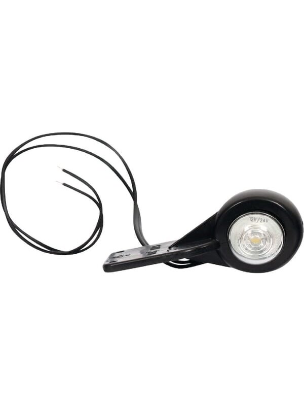 Žymeklio lemputė LED, apvali, 12/24V, skaidri, tvirtinama varžtais, 100x52mm, Waś Žymeklio lemputė LED, apvali, 12/24V, skaidri, tvirtinama varžtais, 100x52mm, Waś