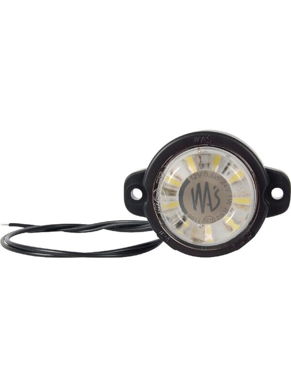 Žymeklio lemputė LED, citrina, 12/24V, balta, tvirtinama varžtais, 80x60mm, Waś Žymeklio lemputė LED, citrina, 12/24V, balta, tvirtinama varžtais, 80x60mm, Waś